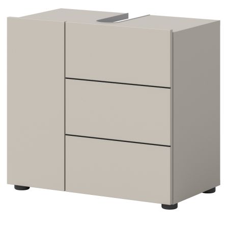 Waschbeckenunterschrank Larik in Kaschmir Badezimmer Unterschrank 60 x 56 cm
