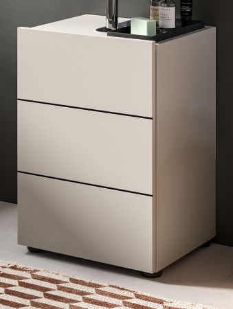 Waschbeckenunterschrank Larik in Kaschmir Badezimmer Unterschrank 38 x 56 cm