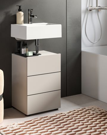 Waschbeckenunterschrank Larik in Kaschmir Badezimmer Unterschrank 38 x 56 cm