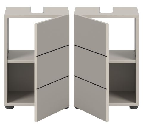 Waschbeckenunterschrank Larik in Kaschmir Badezimmer Unterschrank 38 x 56 cm