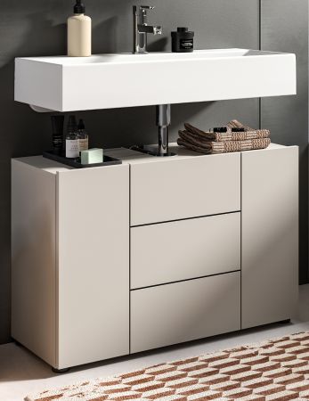 Waschbeckenunterschrank Larik in Kaschmir Badezimmer Unterschrank 82 x 56 cm