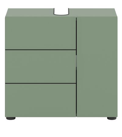 Waschbeckenunterschrank Larik in gr�n Badezimmer Unterschrank 60 x 56 cm
