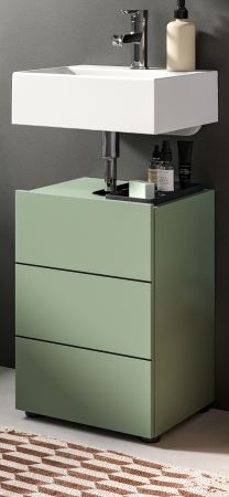 Waschbeckenunterschrank Larik in gr�n Badezimmer Unterschrank 38 x 56 cm