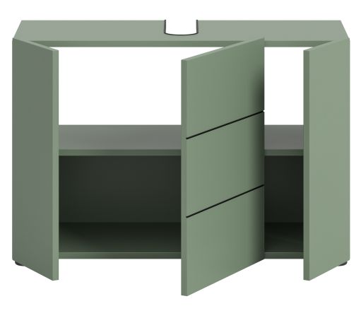 Waschbeckenunterschrank Larik in gr�n Badezimmer Unterschrank 82 x 56 cm