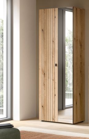 Garderobenschrank Loreno in Evoke Eiche Schuhschrank 70 x 192 cm, variable Inneneinteilung