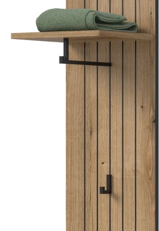 Garderobe Set 3-teilig Loreno in Evoke Eiche 152 x 192 cm