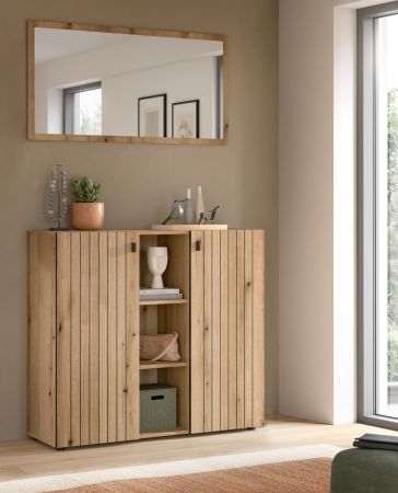 Garderobe Set 2-teilig Loreno in Evoke Eiche 106 x 192 cm