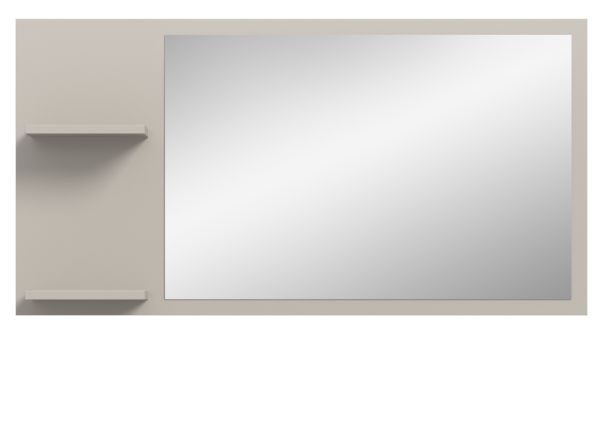 Garderobenspiegel Loreno in Kaschmir Wandspiegel mit Ablage 106 x 55 cm