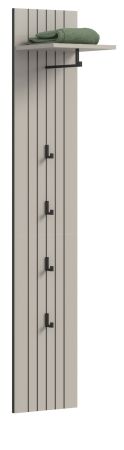 Garderobenpaneel Loreno in Kaschmir Wandgarderobe 31 x 160 cm