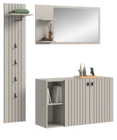 Garderobe Set 3-teilig Loreno in Kaschmir 152 x 192 cm