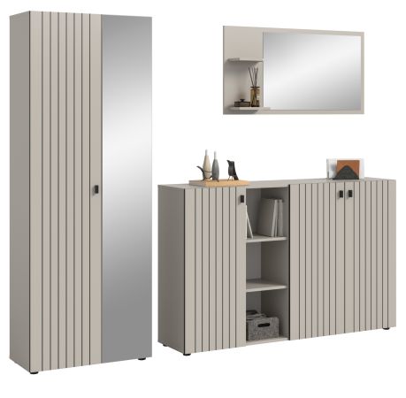 Garderobe Set 3-teilig Loreno in Kaschmir 235 x 192 cm