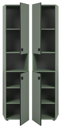 Flurschrank Loreno in gr�n, Schuhschrank 40 x 192 cm