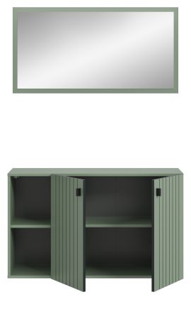 Garderobe Set 2-teilig Loreno in gr�n 106 x 192 cm