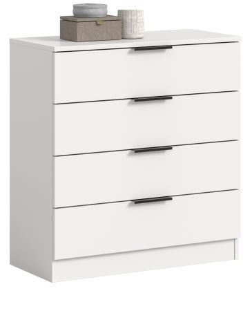 Kommode Swan in wei� Schubladenkommode 74 x 80 cm