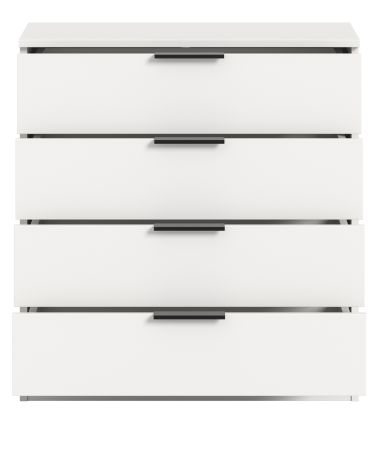 Kommode Swan in wei� Schubladenkommode 74 x 80 cm