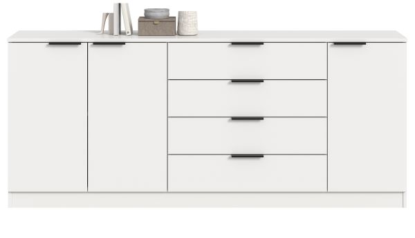 Sideboard Swan in wei� Kommode 185 x 80 cm