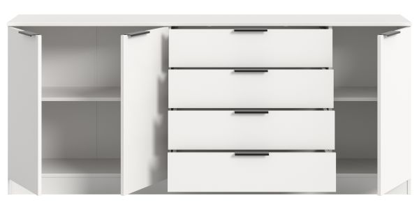 Sideboard Swan in wei� Kommode 185 x 80 cm