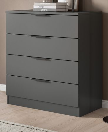 Kommode Swan in grau Schubladenkommode 74 x 80 cm