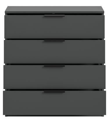 Kommode Swan in grau Schubladenkommode 74 x 80 cm