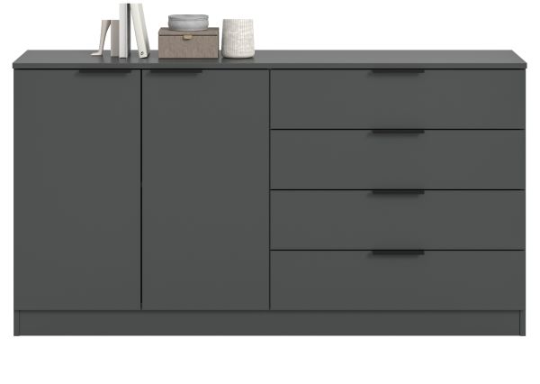 Sideboard Swan in grau Kommode 148 x 80 cm
