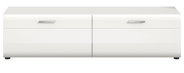 TV-Lowboard Cover in wei� Hochglanz TV Unterteil 160 x 41 cm