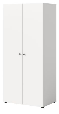 Kleiderschrank Carter in wei� Dreht�renschrank 2-t�rig 80 x 176 cm