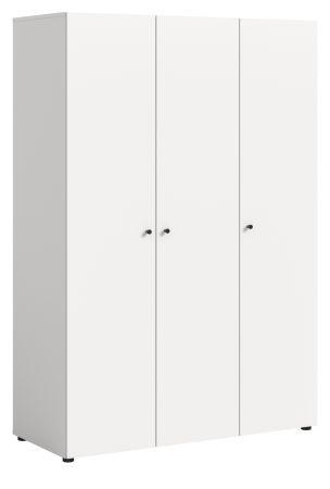 Kleiderschrank Carter in wei� Dreht�renschrank 3-t�rig 120 x 176 cm