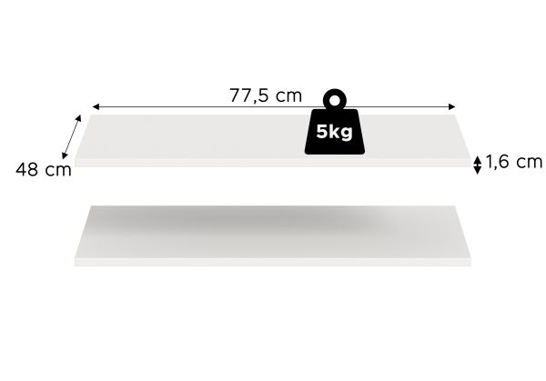 Kleiderschrank Carter in wei� Dreht�renschrank 3-t�rig 120 x 176 cm