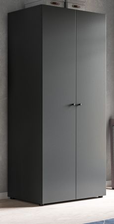 Kleiderschrank Carter in grau Dreht�renschrank 2-t�rig 80 x 176 cm