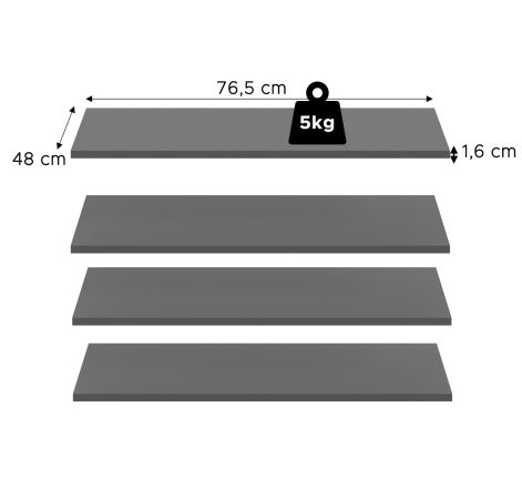 Kleiderschrank Carter in grau Dreht�renschrank 4-t�rig 160 x 176 cm