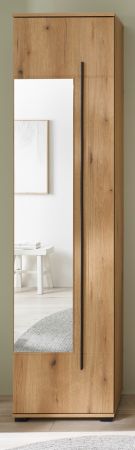 Schuhschrank mit Spiegel Design-D in Evoke Eiche 50 x 200 cm