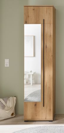 Schuhschrank mit Spiegel Design-D in Evoke Eiche 50 x 200 cm
