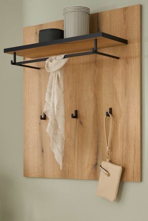 Garderobenpaneel Design-D in Evoke Eiche 79 x 89 cm