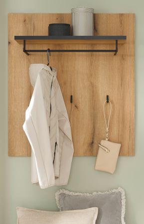 Garderobenpaneel Design-D in Evoke Eiche 79 x 89 cm