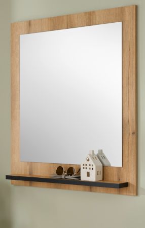 Garderobenspiegel mit Ablage Design-D in Evoke Eiche 79 x 89 cm