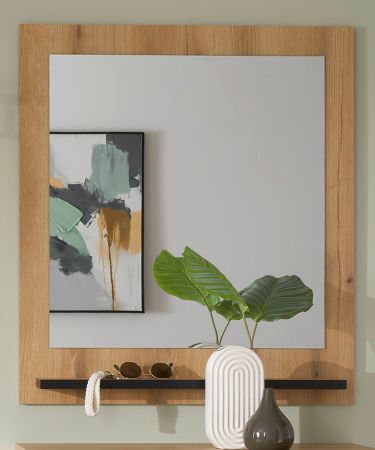 Garderobenspiegel mit Ablage Design-D in Evoke Eiche 79 x 89 cm