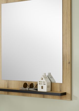 Garderobenspiegel mit Ablage Design-D in Evoke Eiche 79 x 89 cm