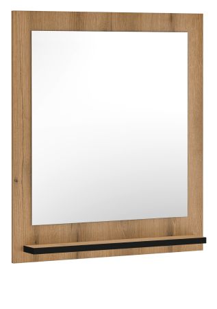 Garderobenspiegel mit Ablage Design-D in Evoke Eiche 79 x 89 cm