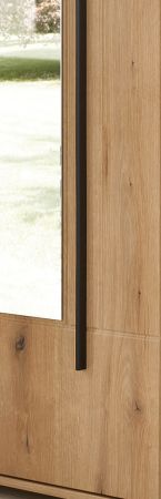 Garderobe Set 4-teilig Design-D in Evoke Eiche 140 x 200 cm