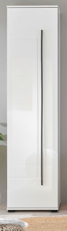 Schuhschrank Design-D in wei� Hochglanz 50 x 200 cm