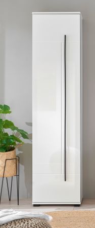 Schuhschrank Design-D in wei� Hochglanz 50 x 200 cm