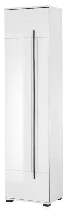 Schuhschrank Design-D in wei� Hochglanz 50 x 200 cm