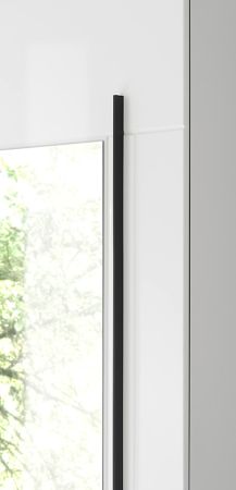 Schuhschrank mit Spiegel Design-D in wei� Hochglanz 50 x 200 cm
