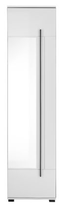 Schuhschrank mit Spiegel Design-D in wei� Hochglanz 50 x 200 cm