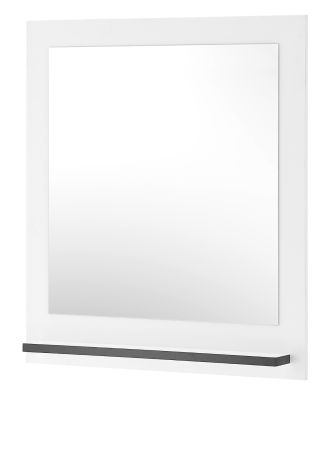 Garderobenspiegel mit Ablage Design-D in wei� 79 x 89 cm