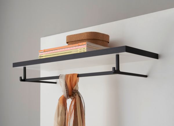 Garderobe Set 5-teilig Design-D in wei� Hochglanz 230 x 200 cm