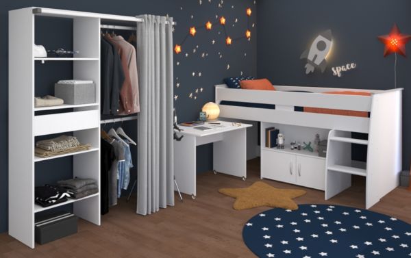 Parisot Kinder- und Jugendzimmer Releave in wei� Komplett-Set 2-teilig