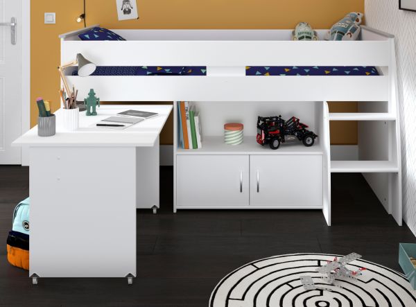 Parisot Kinder- und Jugendzimmer Releave in wei� Komplett-Set 2-teilig