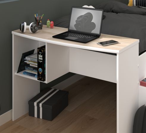 Parisot Kinder- und Jugendzimmer Cleo in wei� und Eiche Komplett-Set 2-teilig