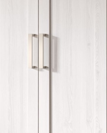 Kleiderschrank Marina in wei� L�rche und Eiche Artisan Landhaus Dreht�renschrank 2-t�rig 84 x 185 cm